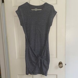 Aerie Heather Gray Knit Wrap Dress